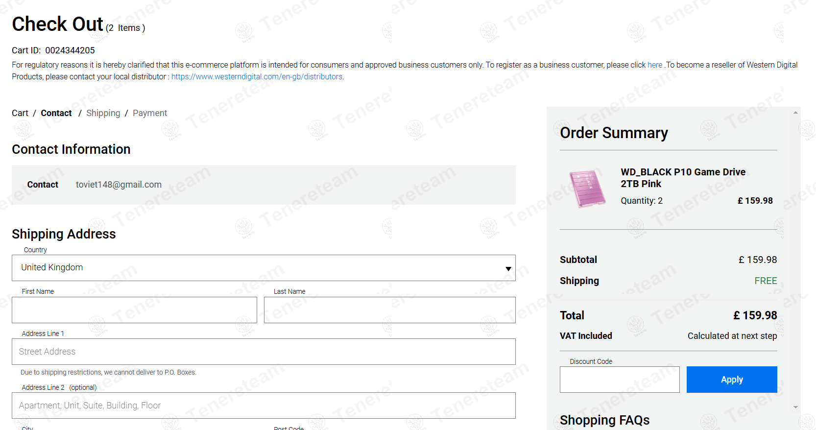 Western Digital apply coupon code