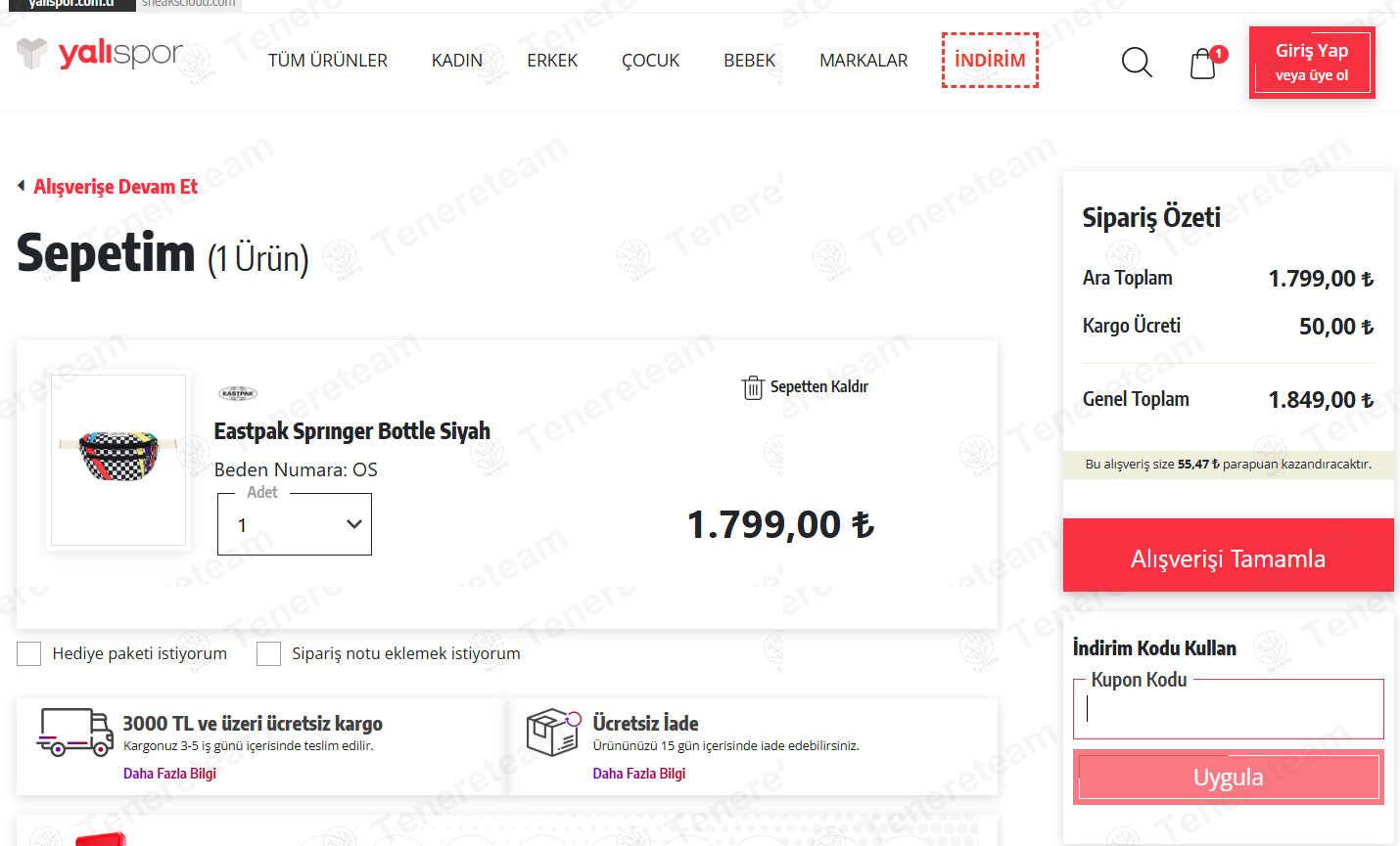 Yalispor TR apply coupon code
