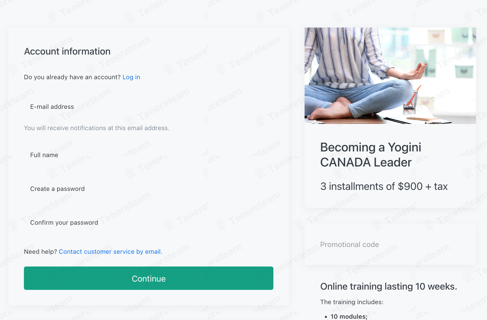 Yogini Pour La Vie apply coupon code