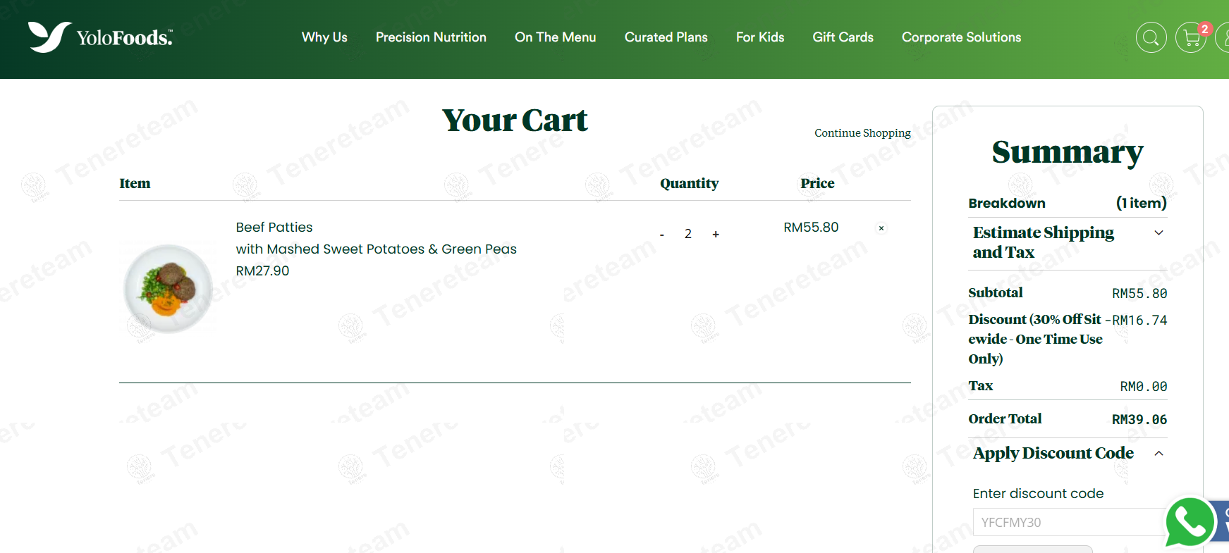 Yolo Foods MY apply coupon code