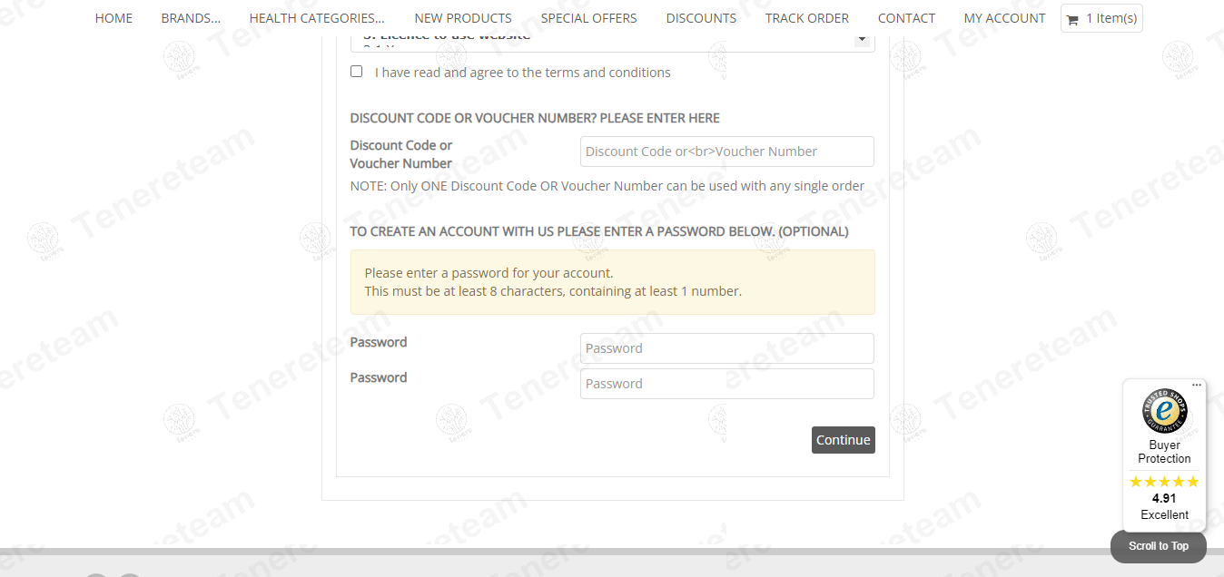 Your Nutrition Shop apply coupon code