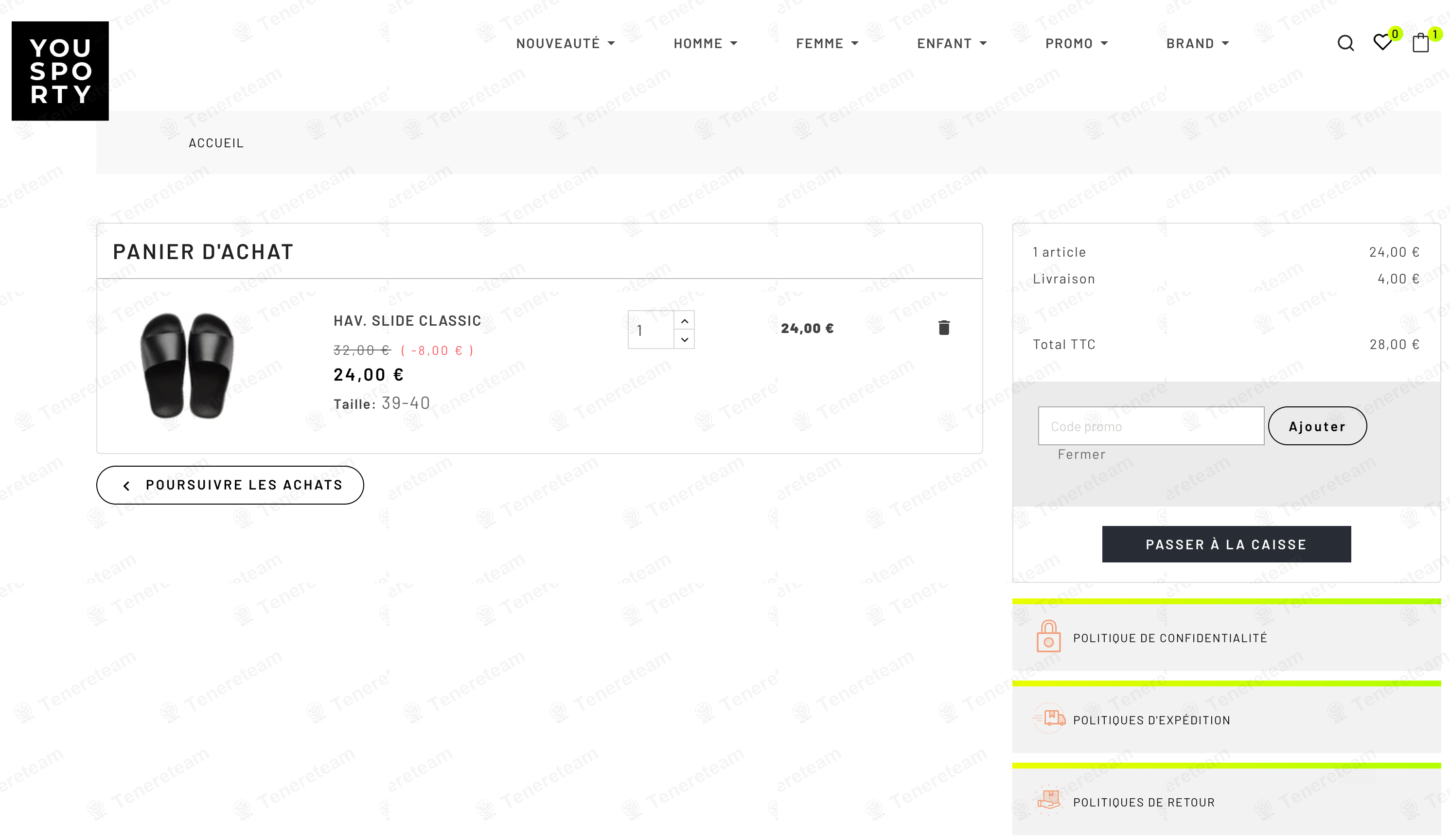 Yousporty apply coupon code